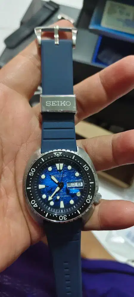 Seiko King Turtle Blue Manta Ray Like New,Grsi Panjang