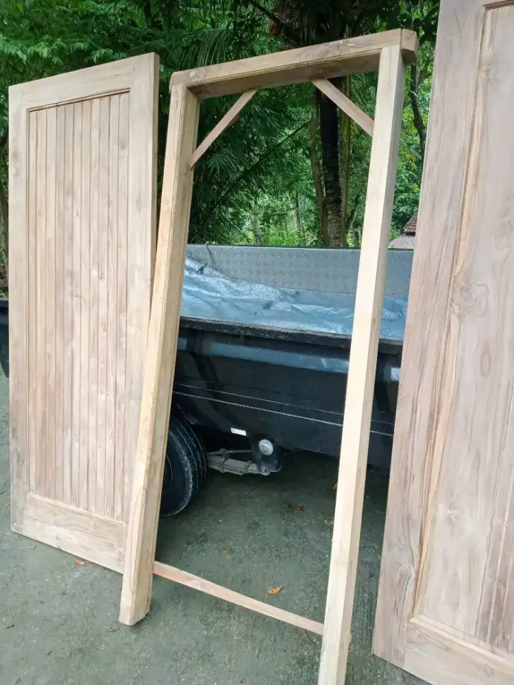 Pintu jati & kusen