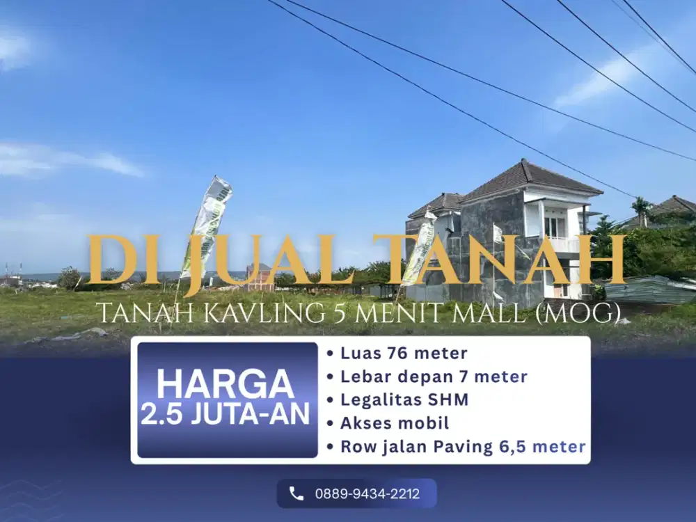 Cocok Dibangun Rumah 5 Menit Alun alun Malang Tanah Malang SHM On Hand