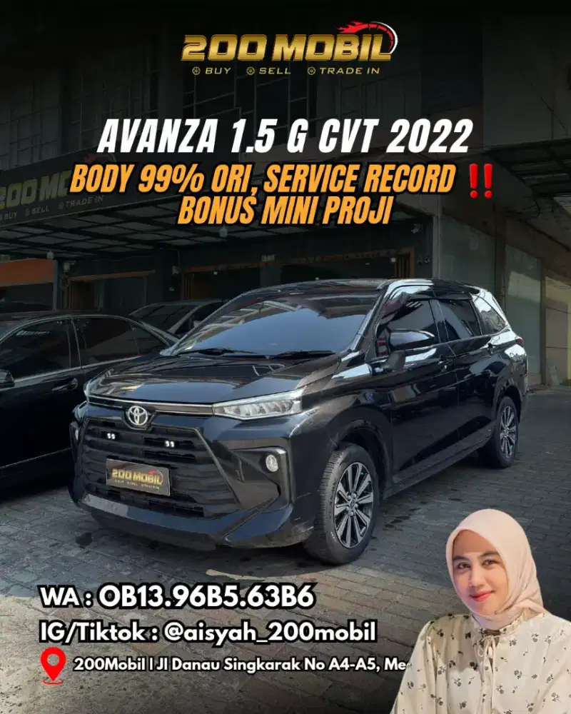Toyota Avanza 1.5 G Cvt 2022 Bensin