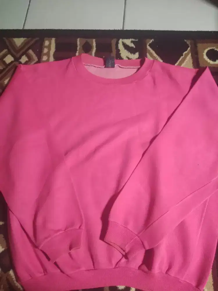 SWEATER CEWEK WARNA PINK