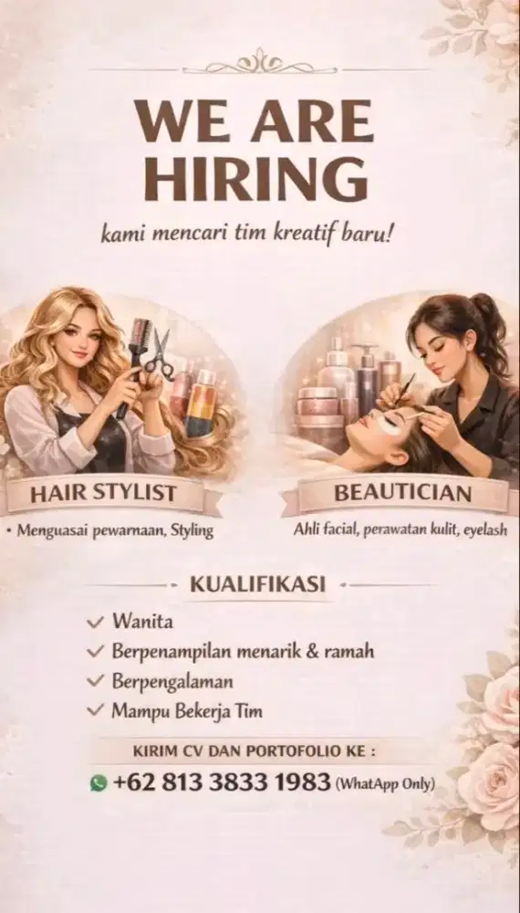 Pegawai salon kecantikan