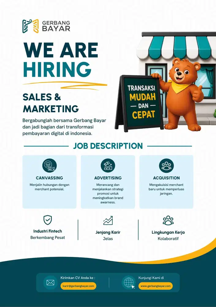 Lowongan Pekerjaan Manager Marketing PT. Gerbang Pembayaran Nusantara