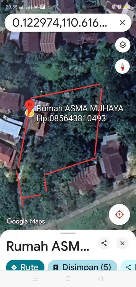 Di Jual Tanah sudah ada bangunan