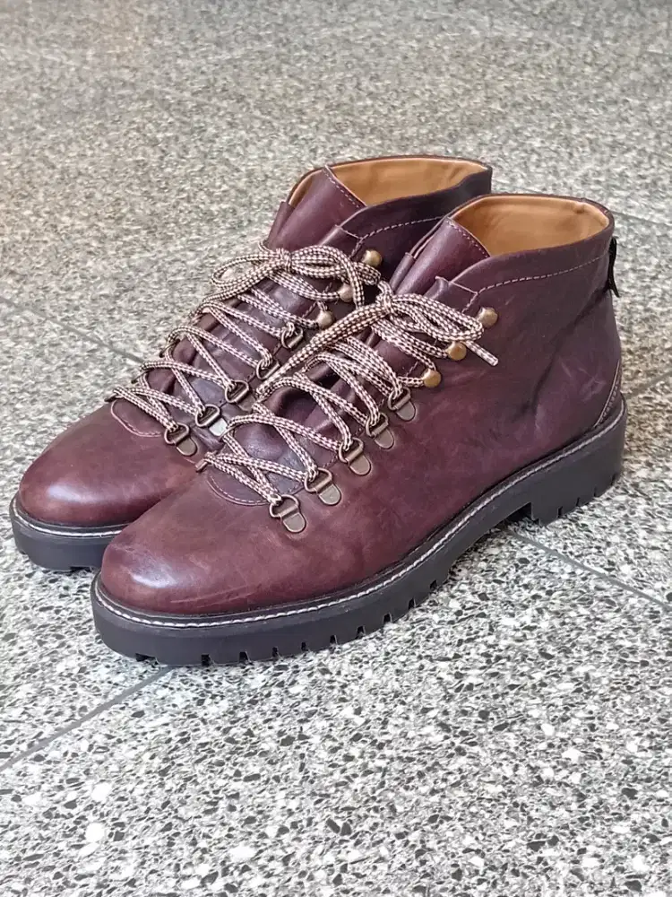 Hiking Boots Walk London Sean Brown Leather Shoes