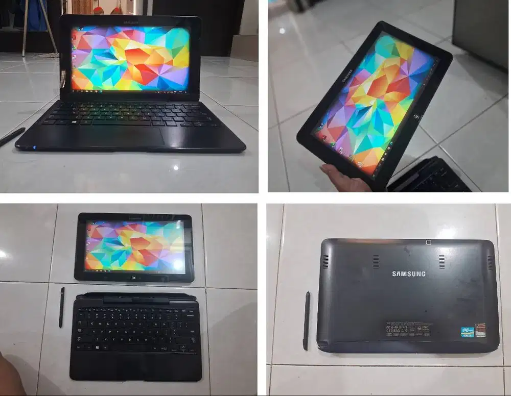 Laptop Tablet SAMSUNG 2in1 Core i5 Touch 128GB 4GB Dual CAMERA Win Ori