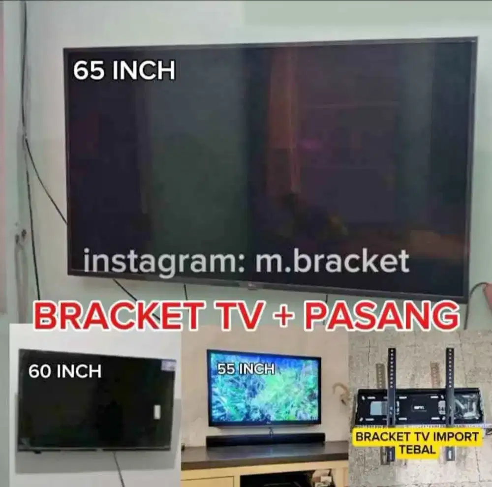 Braket tv/briket tv/breket tv/BRACKET TV/GANTUNGAN TV