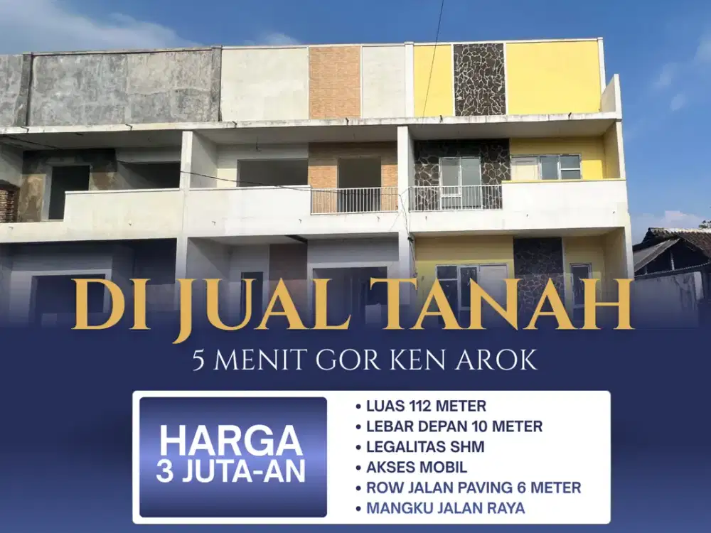 Tanah Malang 5 Menit Kantor Terpadu Malang SHM Split Cocok Dibangun Usaha