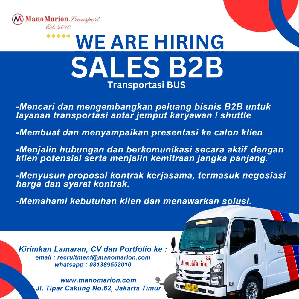 Lowongan Sales Marketing B2B
