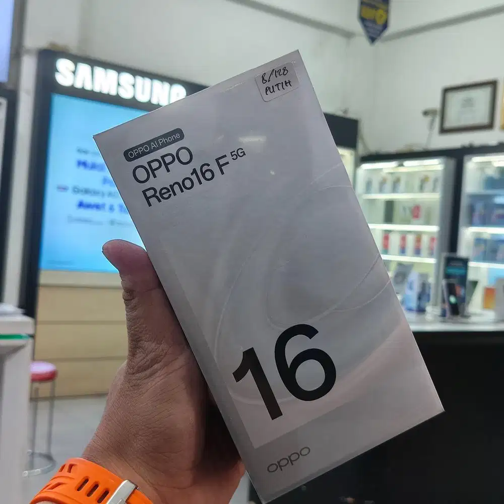 Oppo Reno 16F 5G Terbaru Free Gift Box