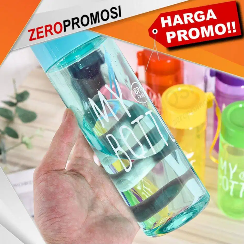 Botol Minum My Bottle Bulat Custom Logo Souvenir Promosi Branding Peru