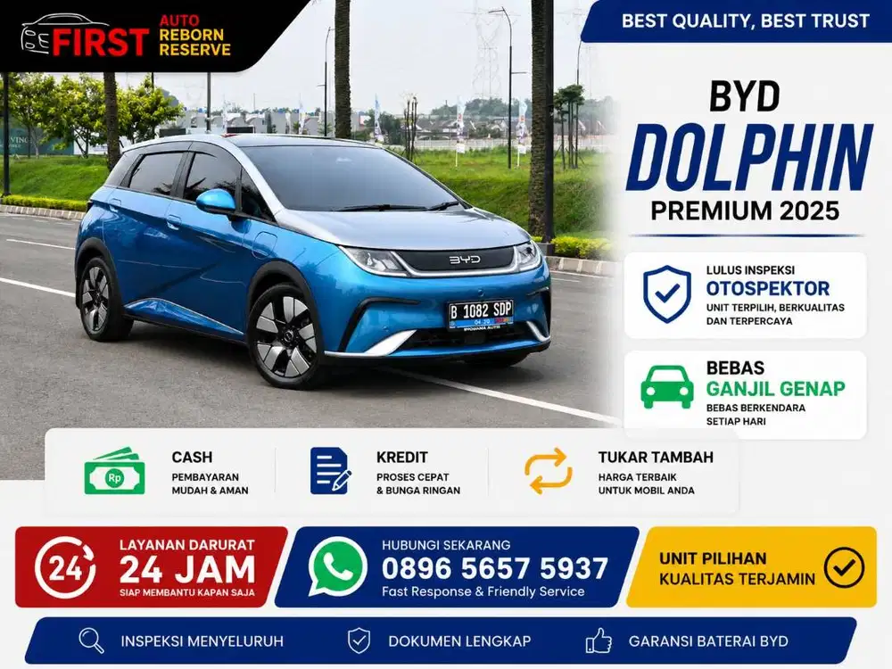 BEBAS GANJIL GENAP - BYD Dolphin Premium 2025