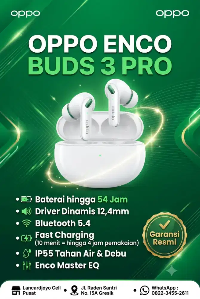 Oppo enco Buds 3 Pro Baru Promo