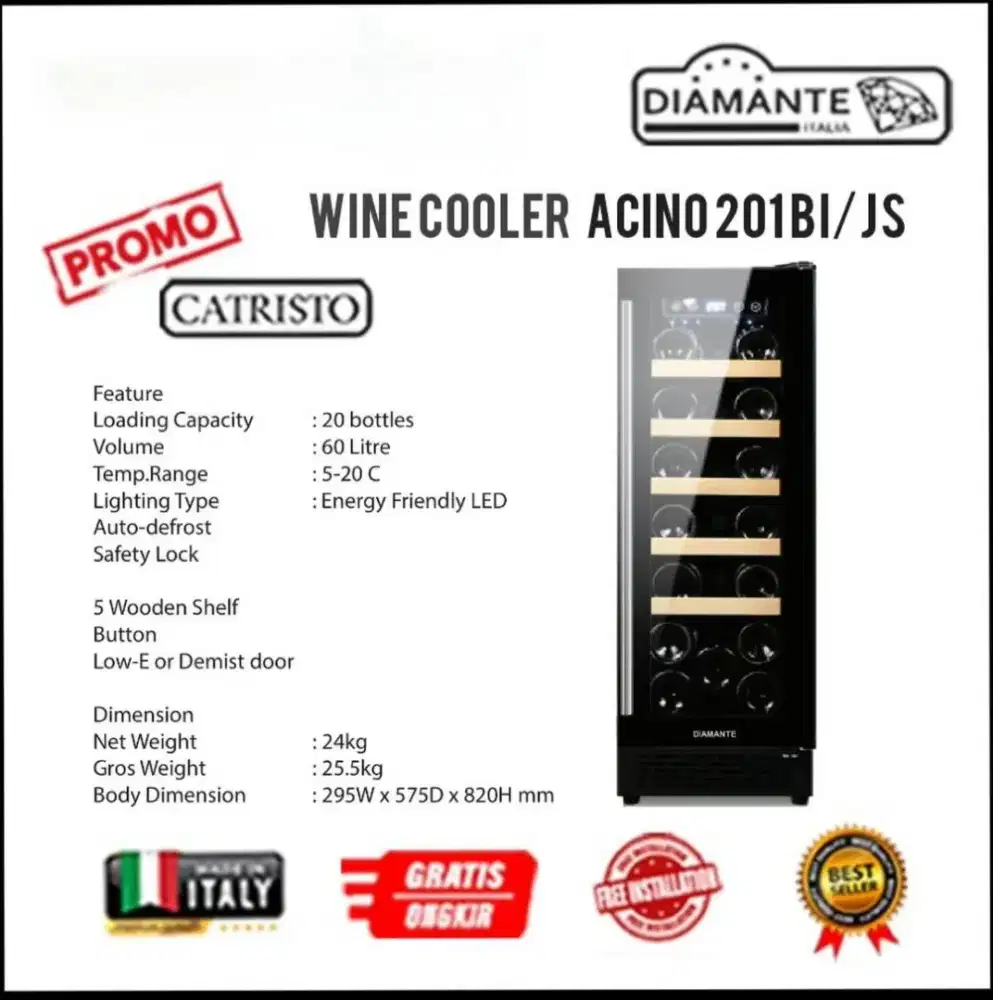 Wine Cooler Diamante