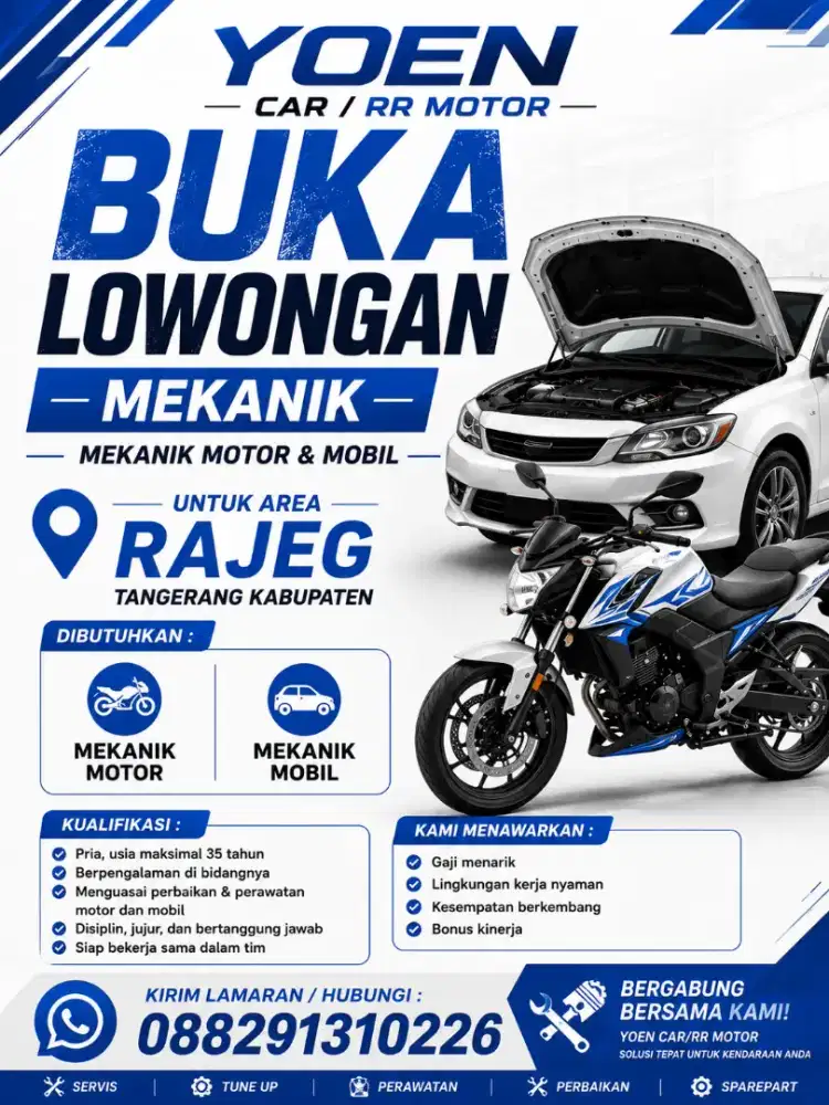 Di cari mekanik motor dan mobil
