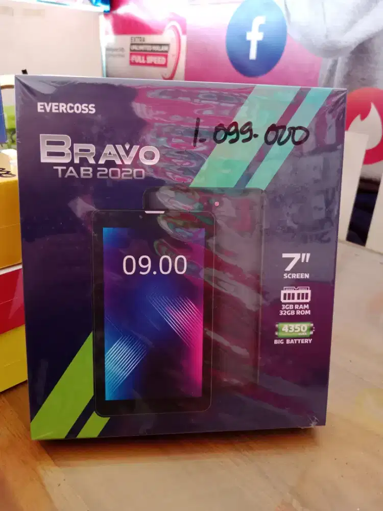 TABLET EVERCOS BRAVO 3/32gb PROMO HP CUCI GUDANG