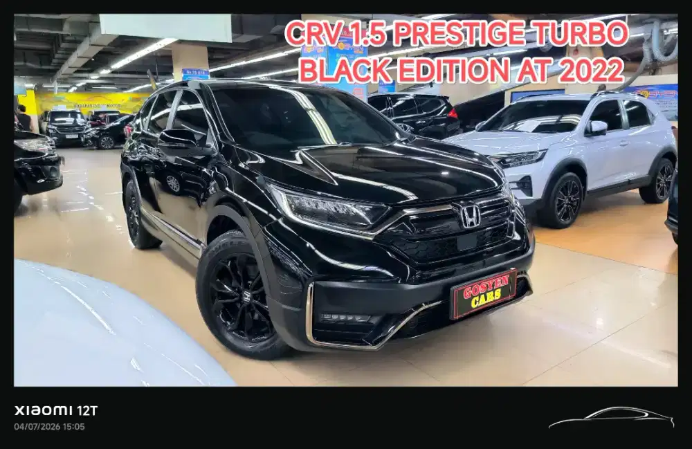 km 39 ribu HONDA CRV PRESTIGE SENSING TURBO BLACK EDITION AT 2022