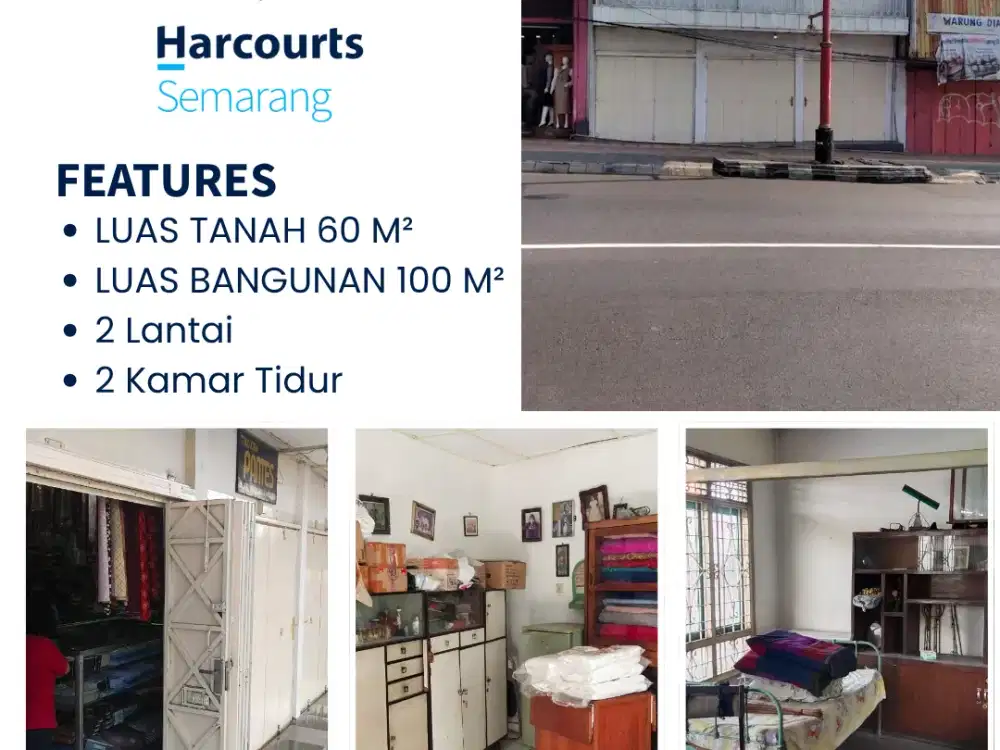 Ruko Strategis 2 Lantai di Jantung Kota Ambarawa - Posisi Nol Jalan Raya Utama, Sangat Cocok untuk Bisnis!