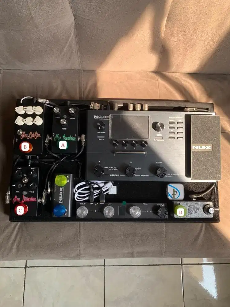 Nux Mg30 + Pedal board Hybrid settup