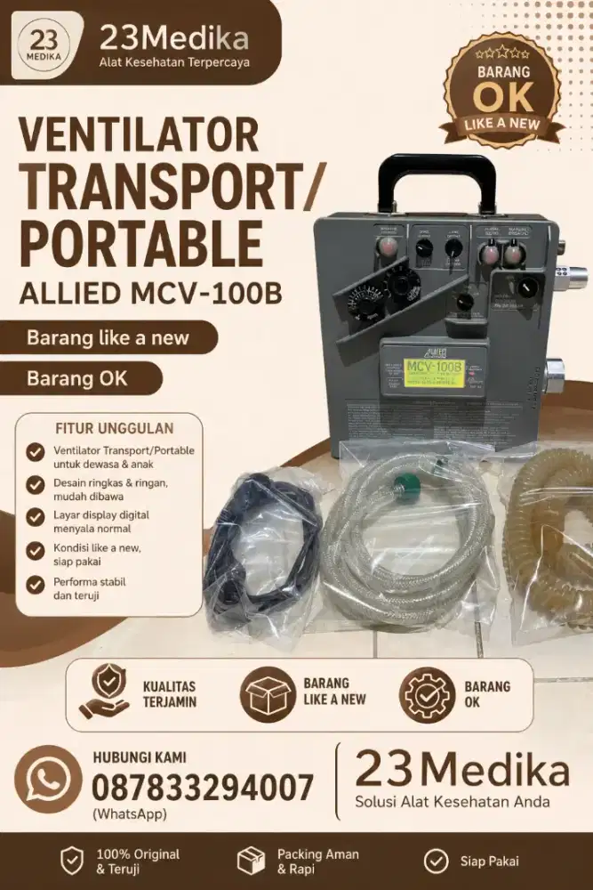 Ventilator Transport/Portable ALLIED MCV 100-B