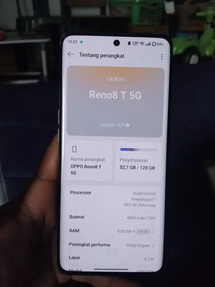 Oppo Reno 8t 5G hp dus