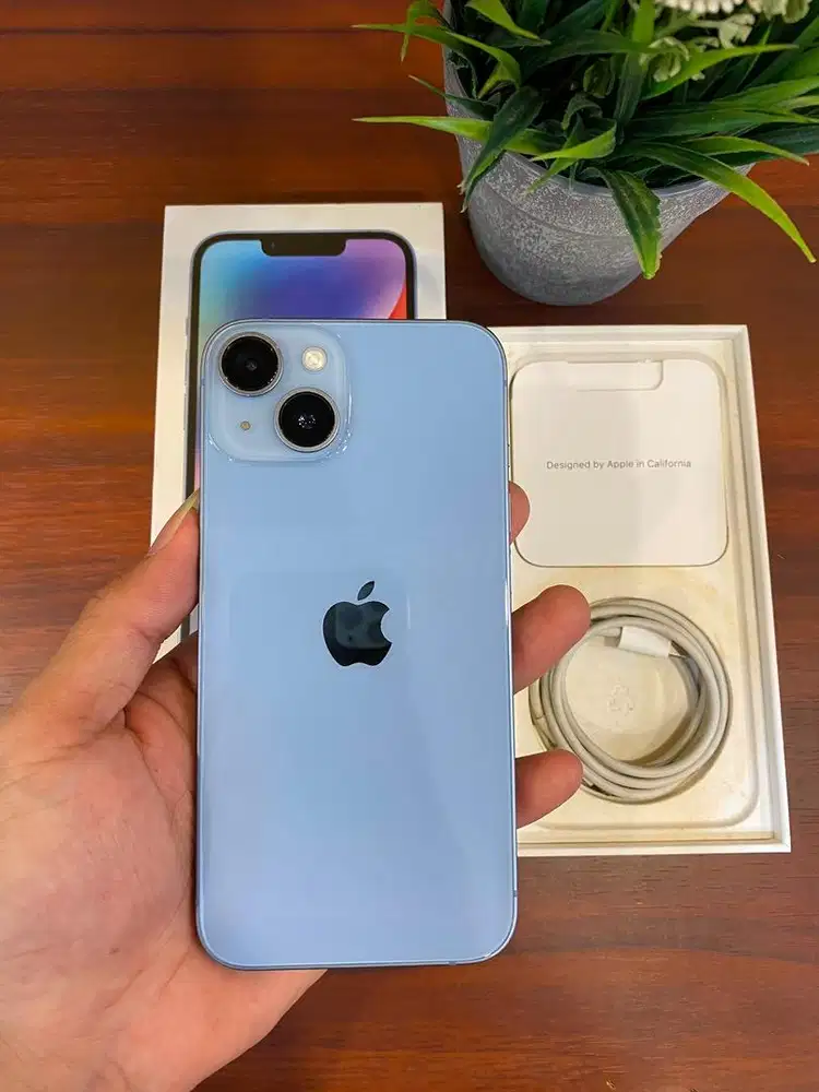 iPhone 14 128GB BH 84% Blue Garansi Ex iBox