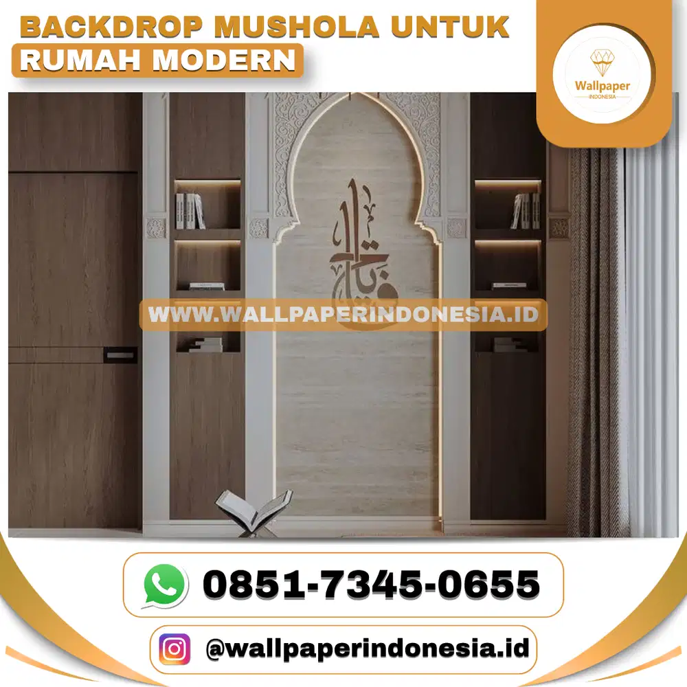 BACKDROP MUSHOLA RUMAH MODERN