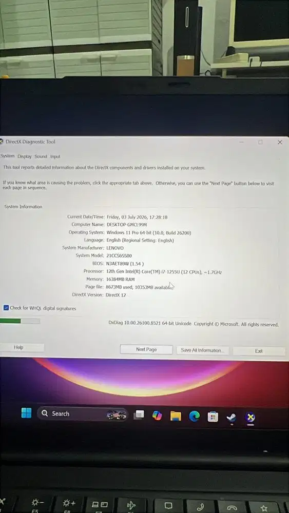 lenovo thinkpad x1 carbon 10th i7 gen 12