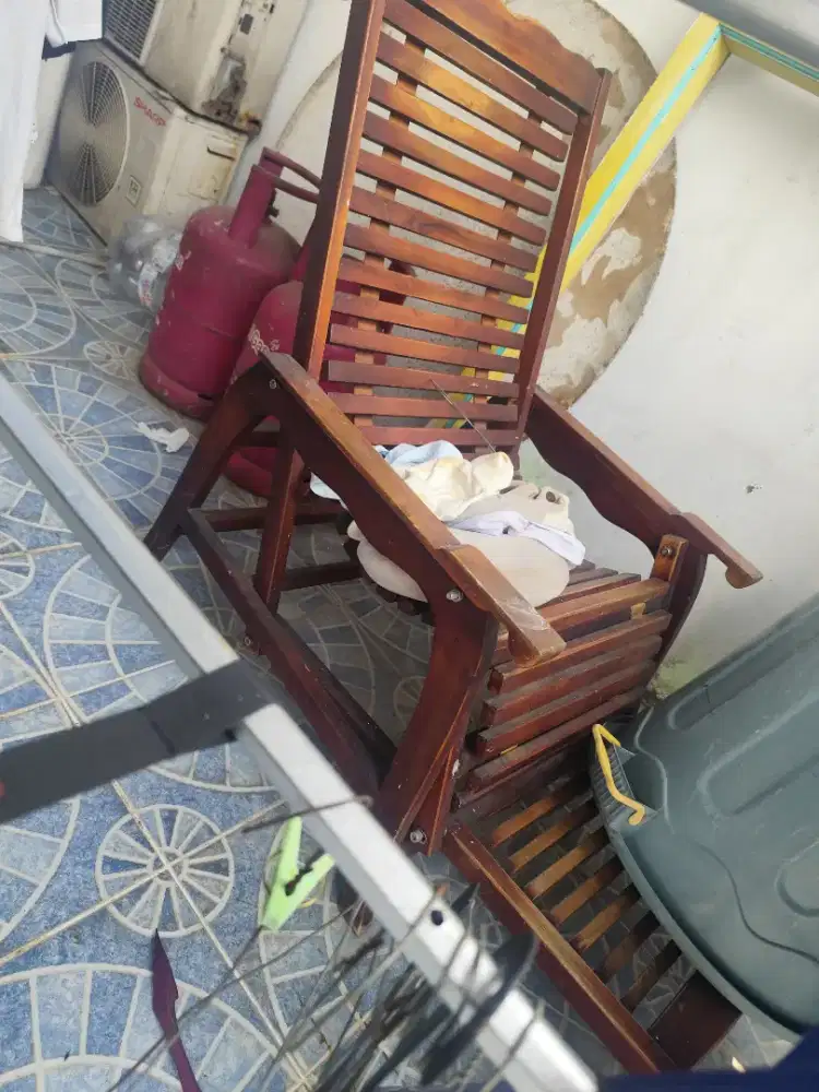 Bangku santai kayu jati asli