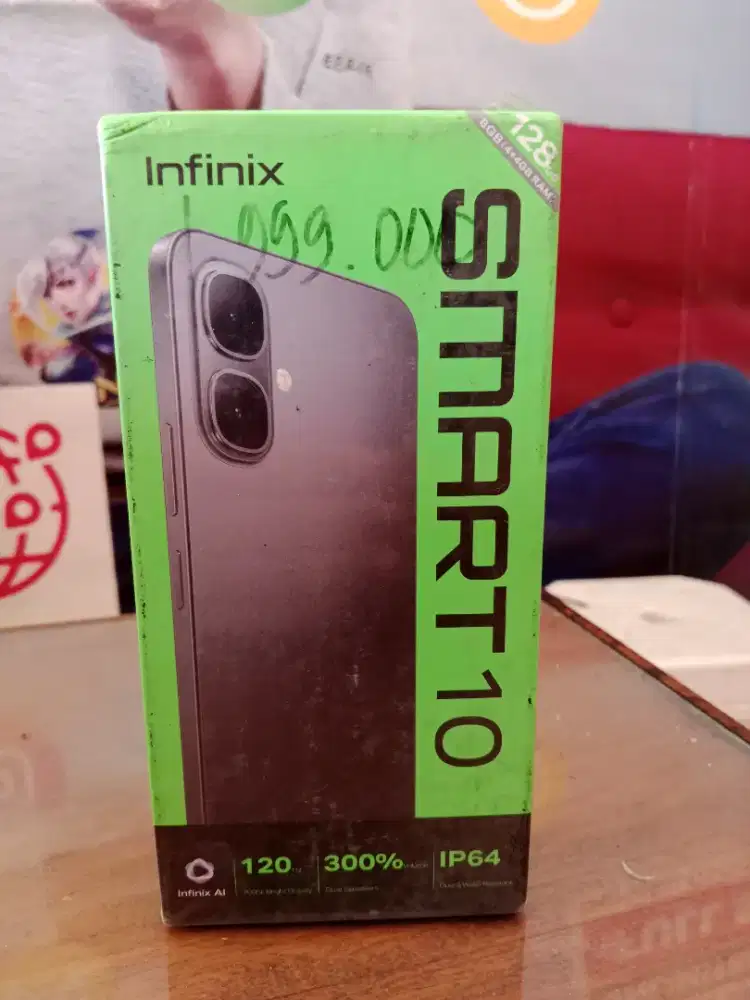 Infinix smart 10 4+4/128gb PROMO HP MURAH
