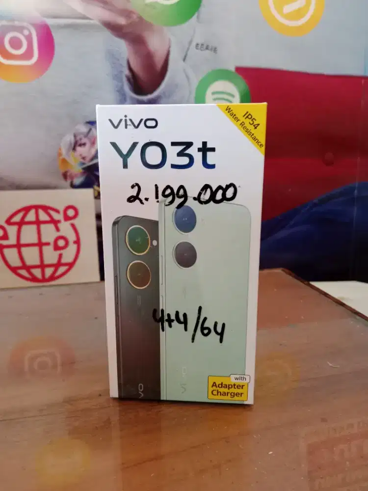 VIVO Y03T 4+4/64GB PROMO HP MURAH