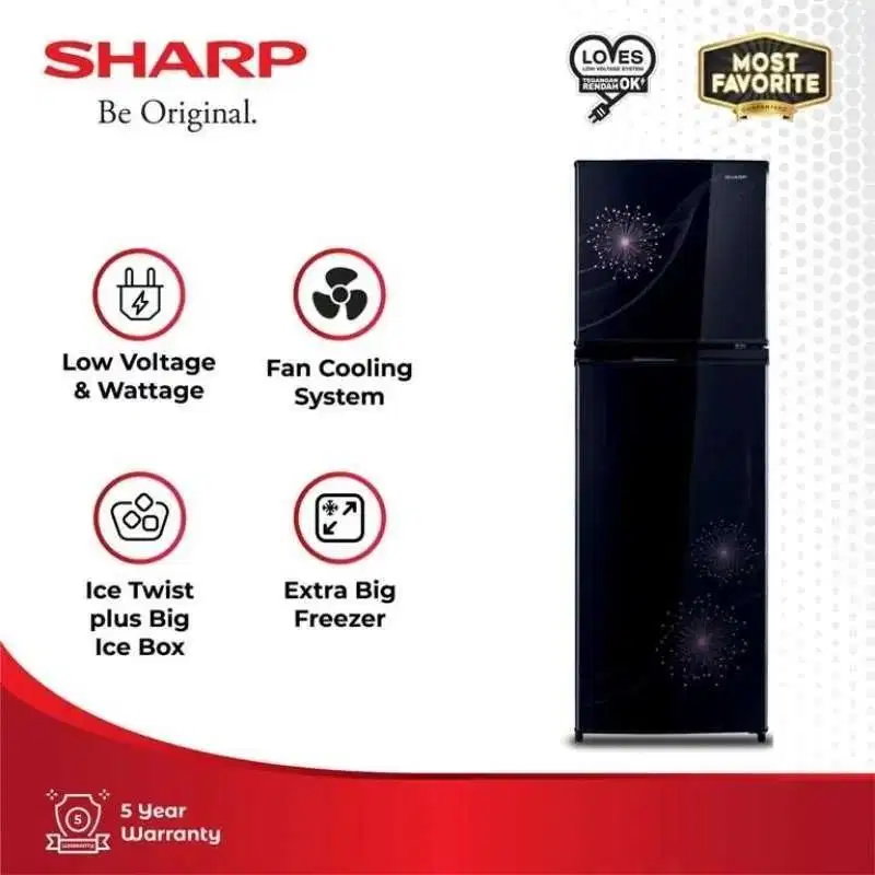 Baru sharp 2 pintu SJ317MGDB