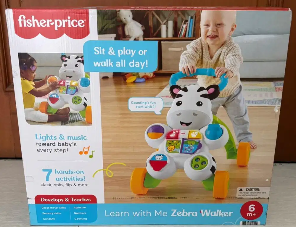 [NEW] Fisher Price Learn With Me Zebra Walker - Baby Walker