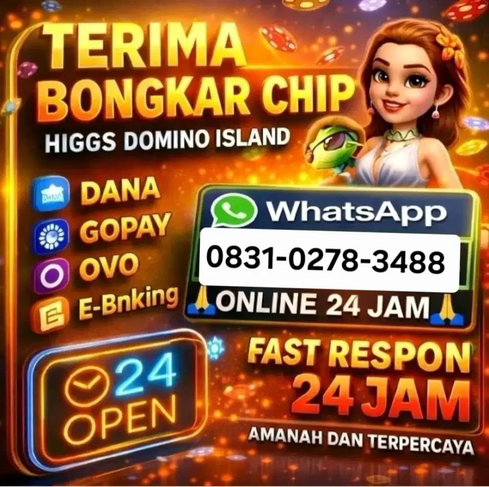 TERIMA BONGKARAN CHIP DOMINO HDI,ROYAL DREAM,BUKA 24 JAM PROSES CEPAT.