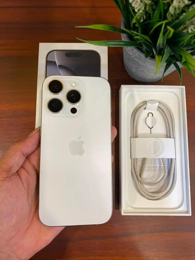 iPhone 16 Pro 128GB BH 92% White T Garansi Ex iBox