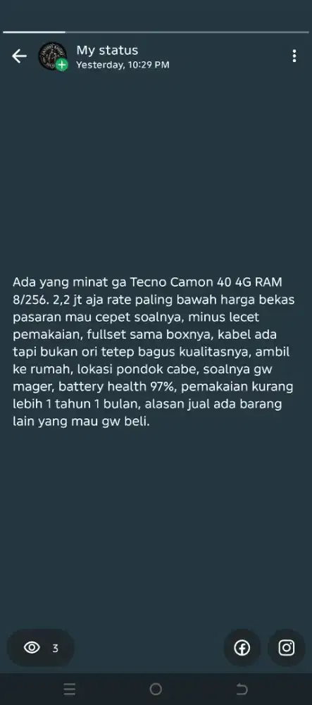 Tecno Camon 40 4G 8/256