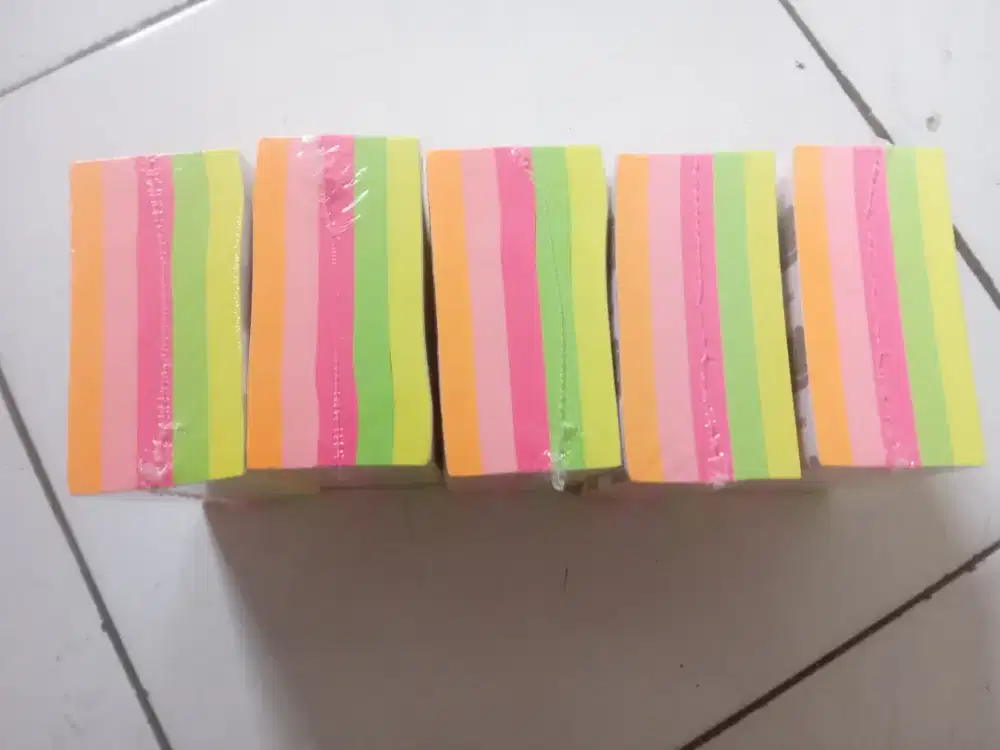 Borong 5 unit Joyko MMS- 1 stickynotes 80 lembar 5 warna