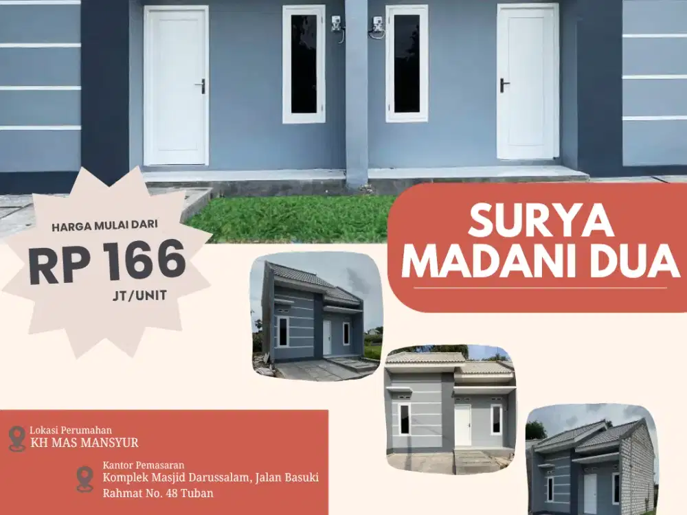 Manunggal Jaya Residence – Hunian Modern Minimalis Harga Mulai Rp328 Juta di Tuban