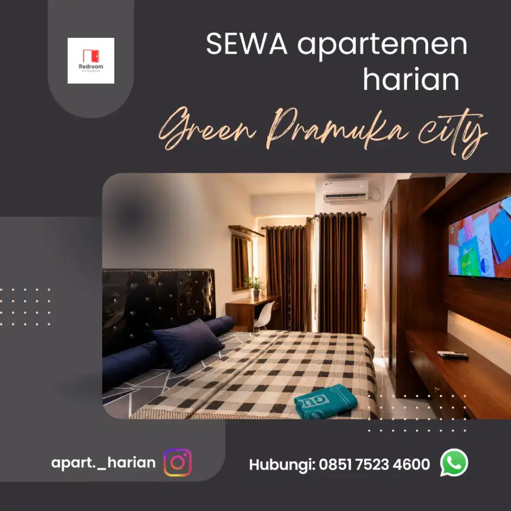 sewa apartemen harian green Pramuka city Jakarta pusat