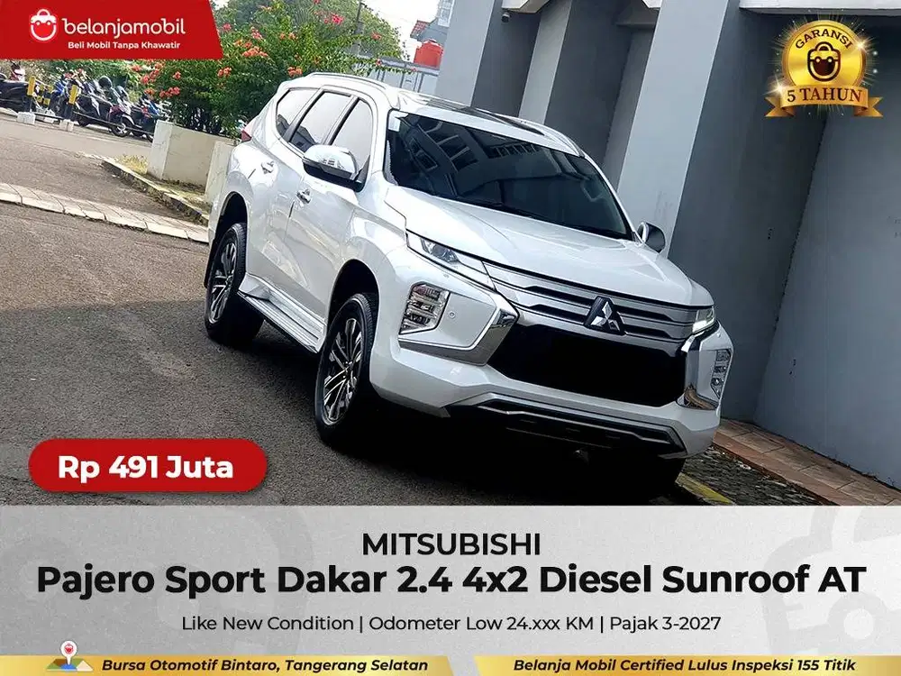 [ LOW KM 24RB ] Mitsubishi Pajero Sport Dakar 2.4 Sunroof 2023/2024