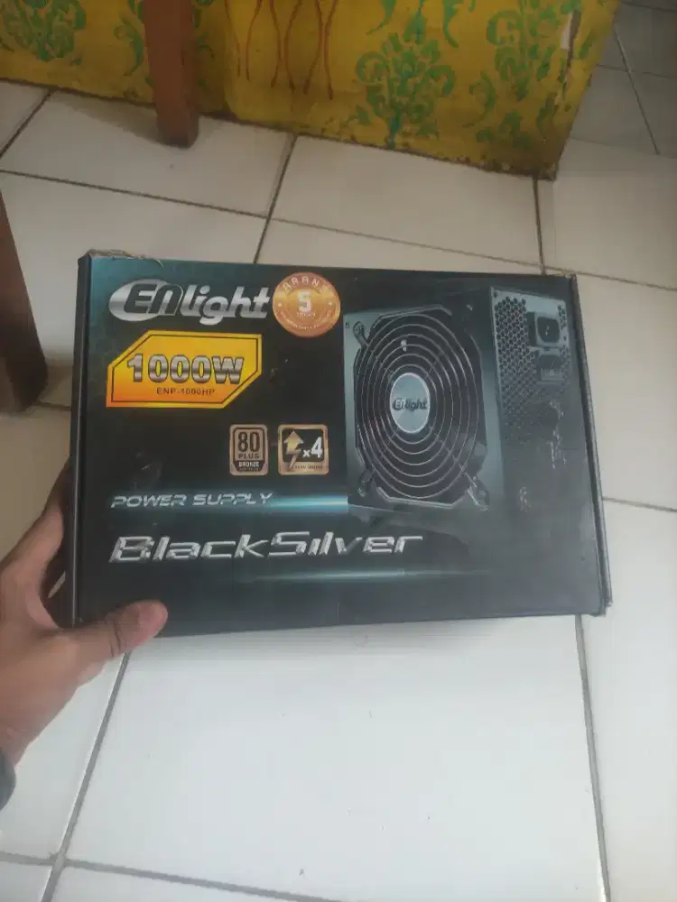 Enlight Black Silver ENP-1000HP (1000W) – 80+ Bronze Power Supply