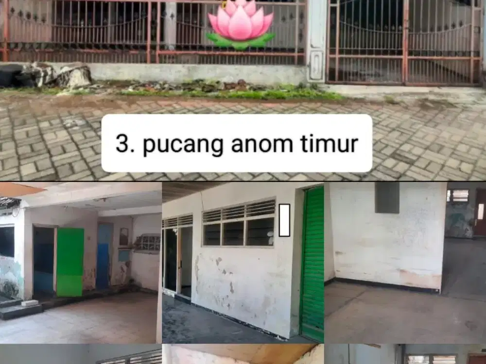 Rumah Pucang Anom Timur, Gubeng Surabaya Timur Dekat Pusat Kota