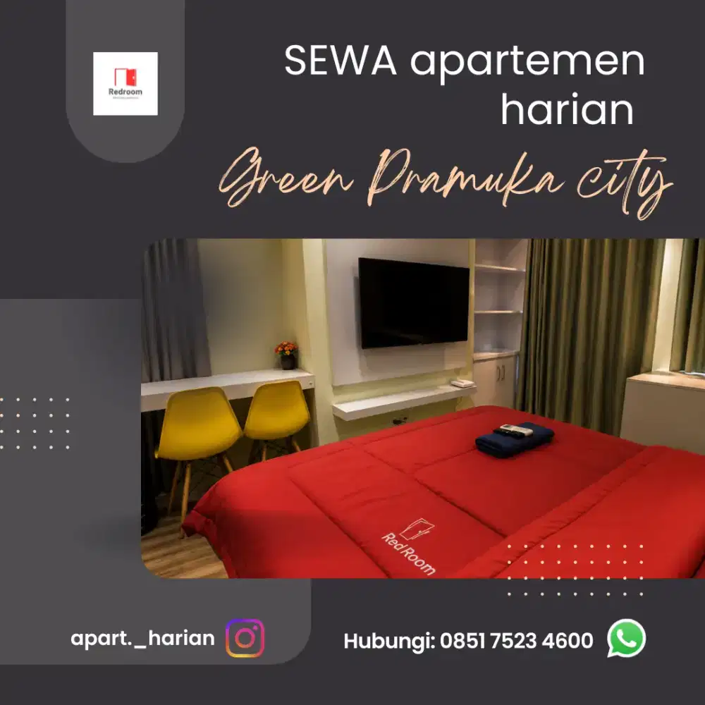sewa apartemen harian green Pramuka city Jakarta pusat