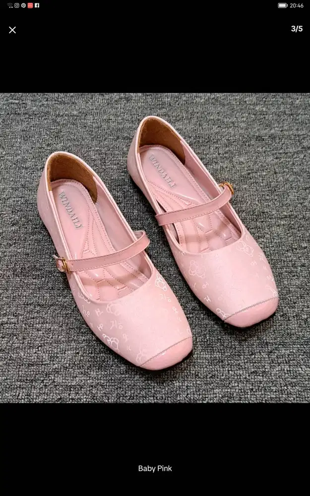 Sandal selop flatshoes pink