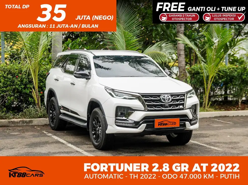 Dp 35jt TOYOTA FORTUNER GR 2.8 AT 2022