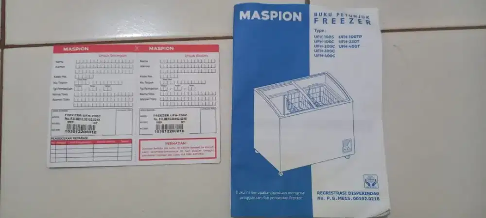 Freezer maspion ufh