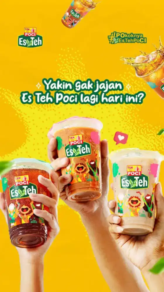 Stand teh poci untuk event bazar