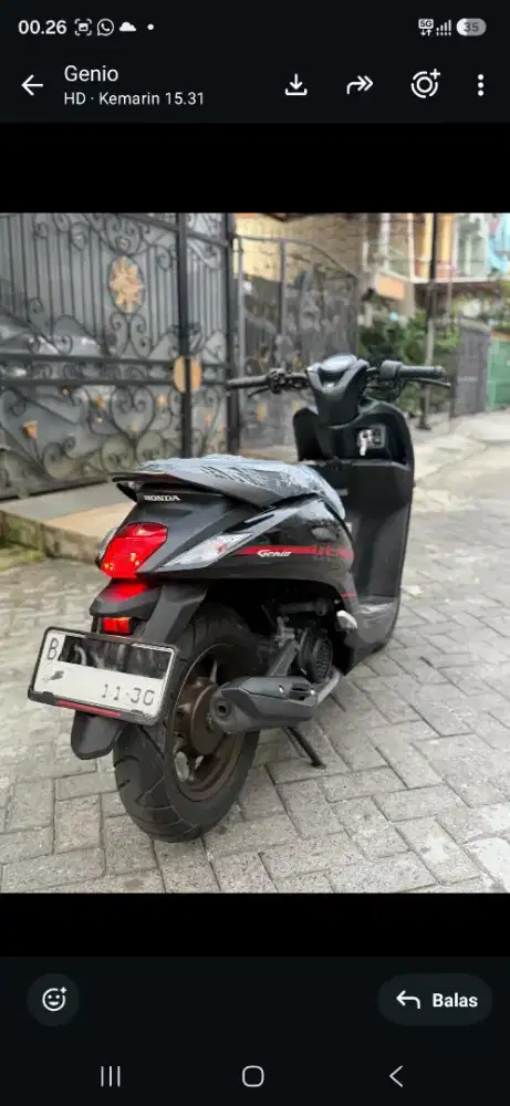 Honda genio 2025 akhir bln 11 like new km 100perak istimewah