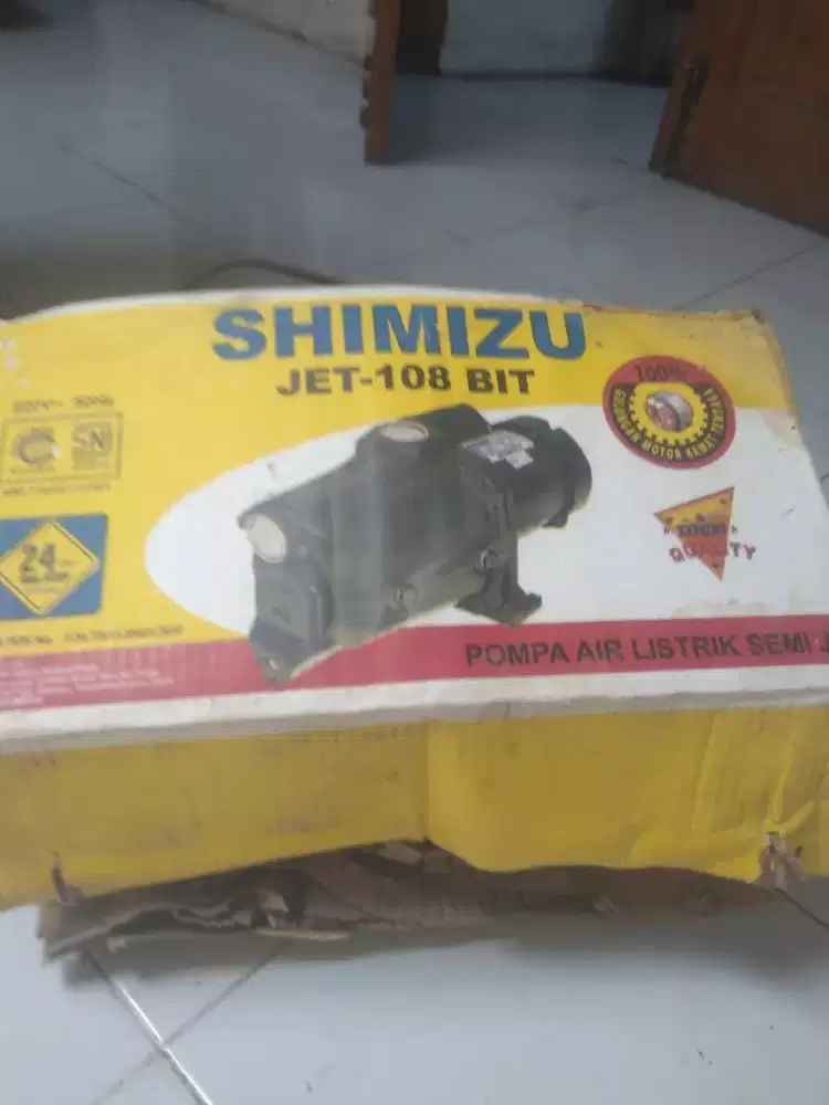 Jual mesin pompa merek shimizu  jet 108  bit ada dusnya