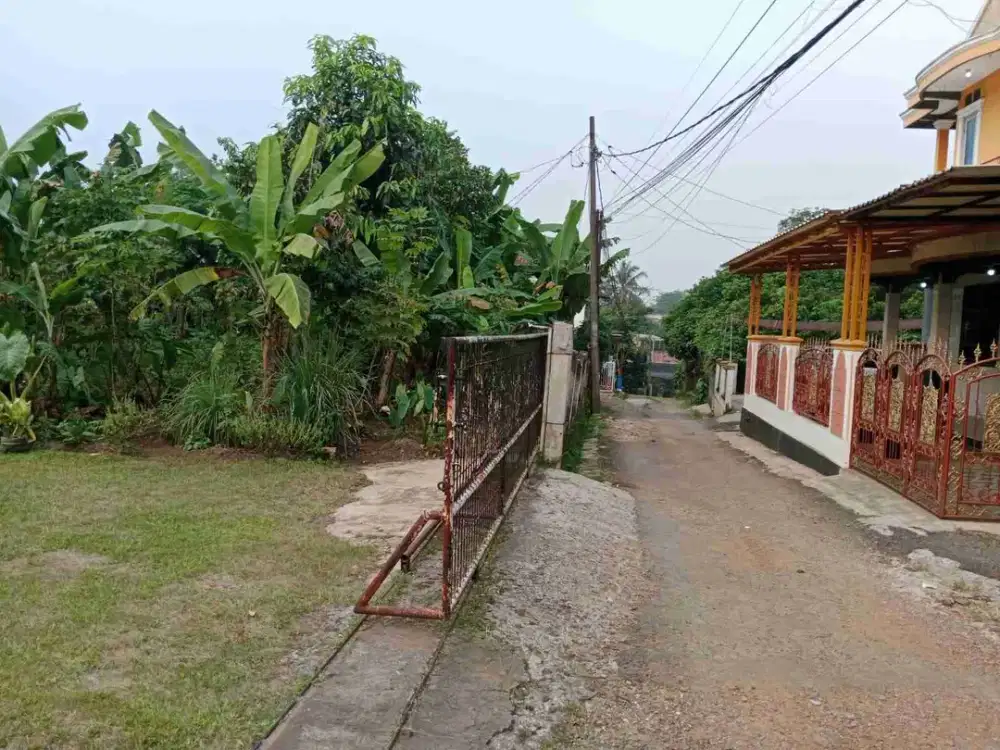 Dijual Tanah Plus Rumah Yang Asri Dan Nyaman 30 Menit Ke Bsd City Prungpung Gunung Sindur Bogor
